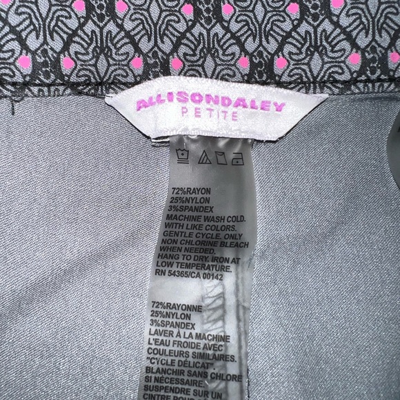 Allison Daley Pants Women’s Sz10P Multicolor Rayon Blend Stretch Pockets - Picture 3 of 13